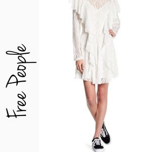 Free People OB680097 White Lace Dress